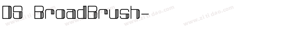 DS BroadBrush字体转换